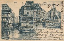 STRASBOURG - Der Gerbergraben Le Fosse Des Tanneurs 1902 Postcard – France – udb picture