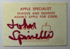 John Spinello Autograph Signed Apple Specialist Operation Game Card ~ Inventor  picture
