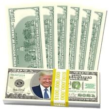 Trump 2024 Limited Edition Novelty Dollar Bill - Pack of 100 - Make American picture