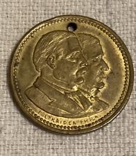 1884 CLEVELAND & HENDRICKS president token coin medal Campaign Vintage Old picture