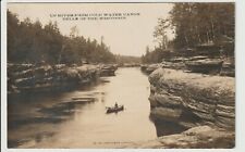 RPPC Up River From Cold Water Canon Dells of the Wisconsin Henry H Bennett 1908 picture