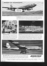 BOEING 707 JETS REPORT ON PROGRESS 1959 AMERICAN AIRLINES-PAN AM-TWA AD picture