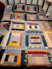 Vintage 1930s 40 Large Novelty Fabric Quilt Cotton Print Knotted 85 x 67 picture