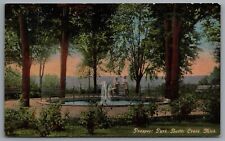 Battle Creek MI Prospect Park c1910s Postal Cancel 1913 Battle Creek picture