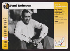 PAUL ROBESON Actor Singer Civil Rights 1997 GROLIER STORY OF AMERICA PHOTO CARD picture