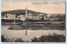 Putnam Connecticut CT Postcard John M. Dean Pin Factory c1910's Vintage Antique picture