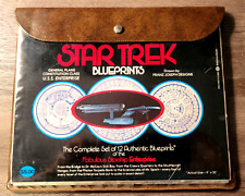 Vtg 1975 Star Trek Blueprints Complete Set Of 12 Authentic Starship Enterprise picture