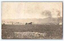 Creswell Oregon OR Postcard Farming Scene Field 1912 Posted Antique picture