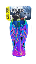 Smokezilla Mystic Rainbow Swords & Dragon Design Bottle Opener Bic Lighter Case picture