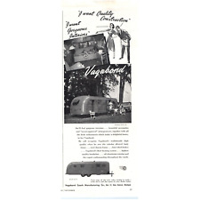 1948 Print Ad Vagabond Coach Mfg Travel Trailer Gorgeous Interior Quality picture