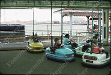 sl58 Original slide 1970's  New Jersey Bumper Cars Amusement Park 856a picture
