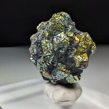 Natural Aesthetic Irredecent Golden Marcasite Var Pyrite Crystal With Rainbow picture