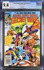 Marvel Super Heroes Secret Wars #1 NEWSSTAND CGC 9.4 White Pages picture
