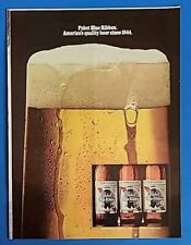 1980 Pabst Blue Ribbon Magazine Print Ad America's quality beer since 1844. picture