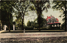1912 Danzinger & Berman HUBINGER MANSION New Haven Connecticut Postcard picture