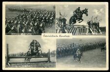 AUSTRIA MILITARY Postcard 1938 Multiview Cavalry Soldiers picture