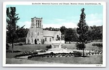 c1915-1920s~Elizabethtown Pennsylvania PA~Buchmiller Masonic Chapel~Postcard picture