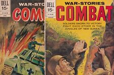 Dell Comics War-Stories Combat #5 and #34 Comic Book Vintage January 1962-63 picture