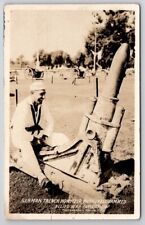 RPPC German Trench Howitzer With Shell Jammed Allied War Expo Postcard S24 picture