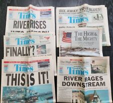 *RARE* July 1993 Flood Quad-City Times Newspapers Partial Covers LOT Special Ed picture
