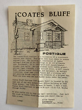 Shreveport Louisiana Coates Bluff Postique Post Office Brochure c.1970s MP7 picture
