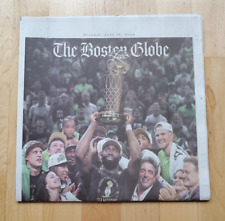 Boston Celtics 2024 NBA CHAMPIONS / Finals Boston Globe Newspaper 6-18-24 picture