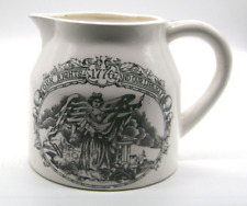 Vintage 1776 Patriotic Ceramic Pitcher Jug Liberty Transfer Print picture