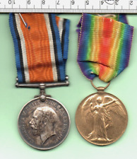 1914-18 WW I ROYAL ARTILLERY FULL SIZE GENUINE UNCLEANED MEDAL PAIR (CN-881) picture