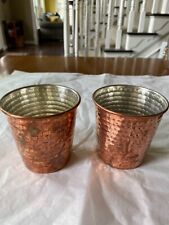 WILLIAMS SONOMA VINTAGE CLASSIC MOSCOW MULES -  COPPER MULES/CUPS 2 IN LOT picture