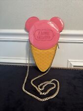 NWOT Disney Parks EPCOT Italy I LOVE GELATO Mickey Ice Cream Cone Crossbody Bag picture