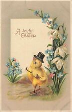 c1910 Fantasy Chick Top Hat Humanized  Anthropomorphic Germany Easter P355 picture