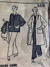 Rare Simplicity Primer Misses Pajamas Top Pants & Robe 12 Sewing Pattern 3651 picture