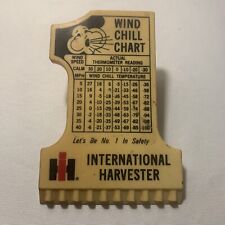 Vintage International Harvester Advertising Ice Scraper Wind Chill Chart IH picture