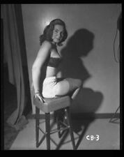 Irving Klaw Vintage Burlesque Glamour Model Underwear Original Camera Negative picture