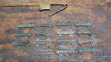 Lot of 15 WWII vintage US Army Weapon Qualification Clasps & Brass Safety Pin picture