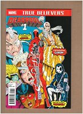 True Believers: Deadpool #1 Marvel Comics 2016 Reprints 1st Deadpool app NM- 9.2 picture