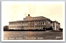Holdrege Nebraska~High School Building~Real Photo Postcard~1920s RPPC picture