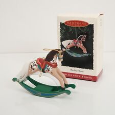 1995 Hallmark Rocking Horse Keepsake Ornament Collector's Series 15th Fifteenth picture