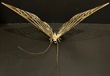 Vtg MCM Solid Brass Butterfly in Flight picture
