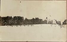RPPC Vassalboro Maine Oak Grove Seminary School Real Photo Postcard c1920 picture