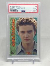 2000 TOPPS NSYNC STICKERS  PSA 9 #9 JUSTIN TIMBERLAKE RC picture