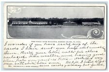 1905 Free Public Bath Buildings Harriet Island St. Paul Minnesota Postcard picture