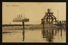 Doel Belgenland Steamship Postcard Dutch Destination Belgium Near Harbor Pier picture