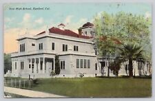 Hanford California, New High School, Vintage Postcard picture