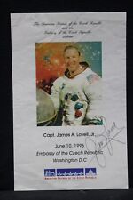 JAMES LOVELL APOLLO 13 NASA ASTRONAUT SIGNED AUTO CZEC EMBASSY INVITATION picture