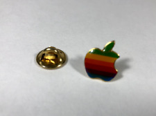 Vintage 80’s Apple MacIntosh Computer Logo Lapel Pin picture