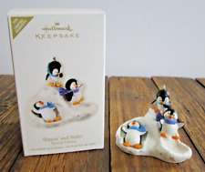 NEW Hallmark Keepsake Ornament Slippin' and Slidin' Penguins 2008 Special Ed. picture