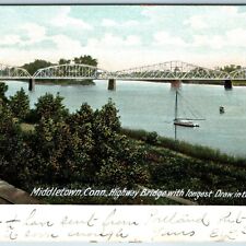 1905 Middletown Conn Highway Draw Bridge Bascule J.A Broatch HC Leighton CT A215 picture