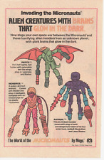 1977 MICRONAUTS MEGO Action Figures Toy PRINT AD ART - REPRO, ANTRON, MEMBROS picture