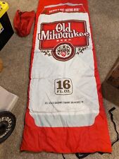 Vintage Old Milwaukee Beer Can Sleeping Bag Promotional Advertising  picture